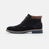 Discount En Ligne Pier One LEATHER – Bottines à Lacets Bottes Rond Homme
