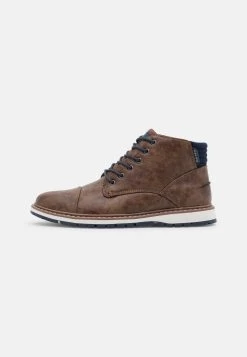 Pier One Rabais Bottines à Lacets Bottes Rond Homme